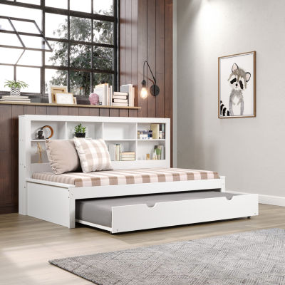 Bookcase Twin Daybed with Twin Trundle