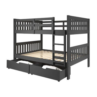 Austin Mission Full over Full Bunk Bed with Dual Underbed Drawers