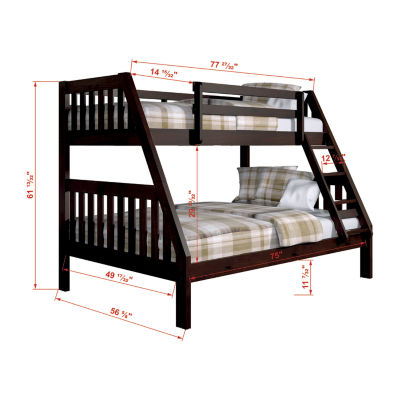 Austin Mission Bunk Bed - Twin over Full