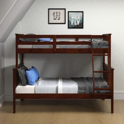 Alton Mission Twin over Full Bunkbed with Attached Ladder