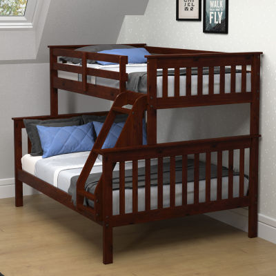 Alton Mission Twin over Full Bunkbed with Attached Ladder