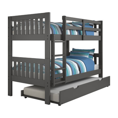 Austin Mission Twin over Twin Bunk Bed with Twin Trundle