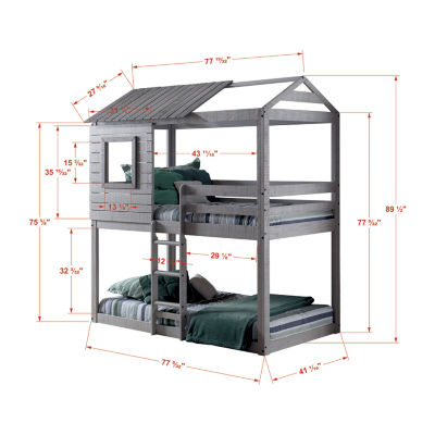 Deer Blind Bunk Bed with Tent