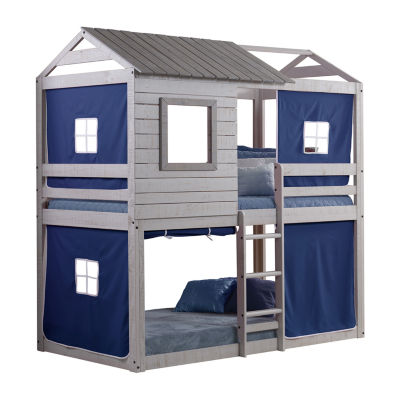 Deer Blind Twin over Bunkbed with Tent