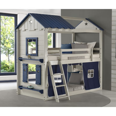 Star Gaze Bunk Bed with Tent - Twin over Twin