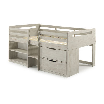 Twin Low Loft Bed With Storage