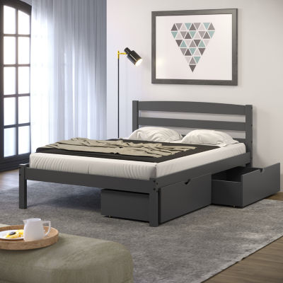 Econo Modern Full Bed with Dual Underbed Drawers