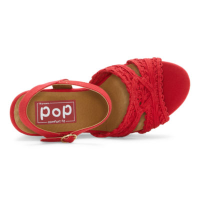 Pop Womens Fancee Wedge Sandals