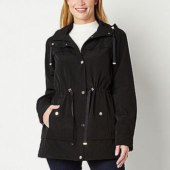 St. John's Bay Womens Removable Hood Midweight Anorak - JCPenney