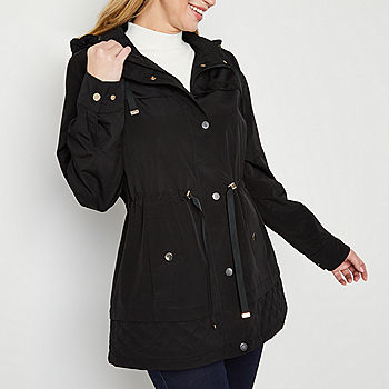 St. John's Bay Womens Removable Hood Midweight Anorak - JCPenney