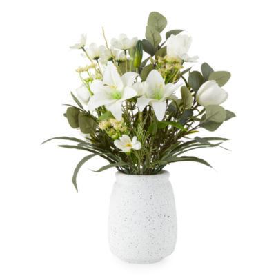 Linden Street White Lilies Floral Arrangement