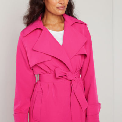 Liz Claiborne Belted Midweight Trench Coat