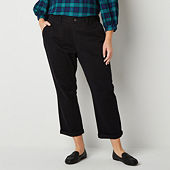 St. John's Bay Plus Size Black Pants for Women - JCPenney