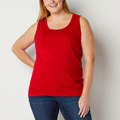 ★ PISCESS★ Eyelet Punching Sleeveless Top Red 5007216695 PISCESS Eyelet Punching Sleeveless Top - Red | International