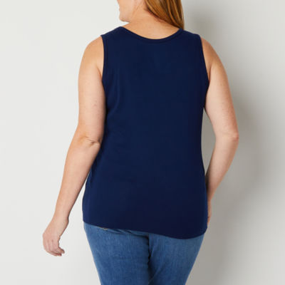 Smooth Silhouette Scoop Neck Tank Top