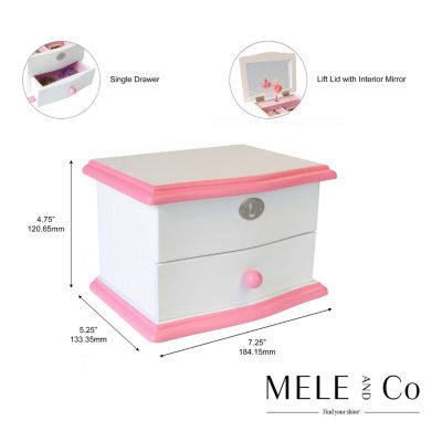 Mele And Co Katie White Jewelry Boxes