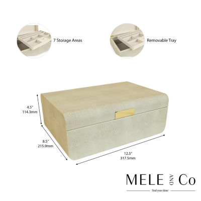 Mele And Co Rebecca  Cream Jewelry Box