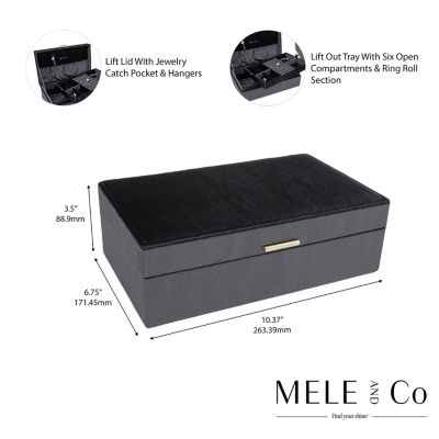 Mele And Co Jewel Onyx Jewelry Box