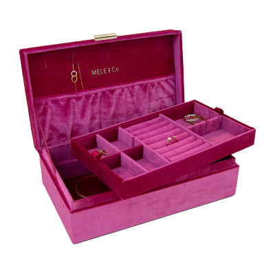 Mele And Co Jewel Magenta Jewelry Box