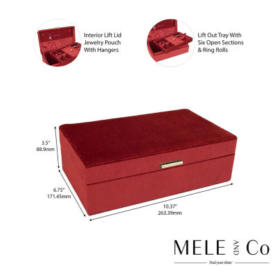 Mele And Co Jewel Ruby Jewelry Box