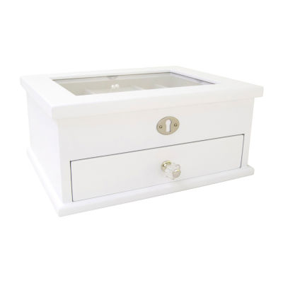 Mele And Co Mini Lili White Jewelry Box