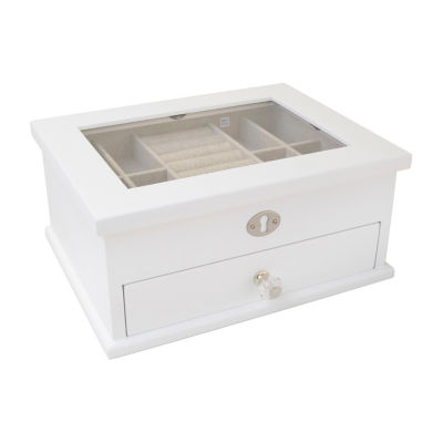 Mele And Co Mini Lili White Jewelry Box