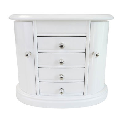 Mele And Co Heloise  White Jewelry Box