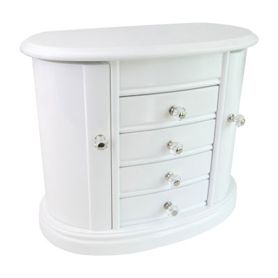 Mele And Co Heloise  White Jewelry Box