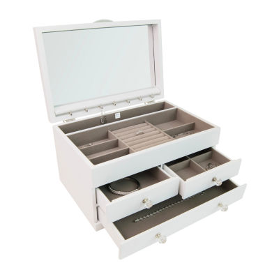 Mele And Co Fairhaven  White Jewelry Boxes