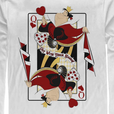 Mens Long Sleeve Alice in Wonderland Graphic T-Shirt