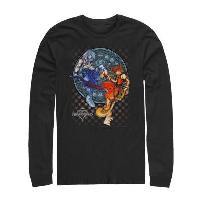 Mens Long Sleeve Kingdom of Hearts Graphic T-Shirt