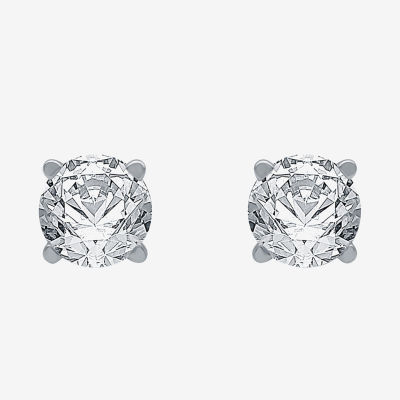 Ever Star (G / Vs2) 1/2 CT. T.W. Lab Grown White Diamond 14K Gold 4.1mm Round Stud Earrings