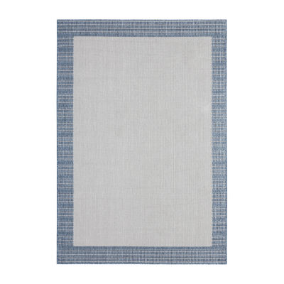 Nicole Miller Country Landry Bordered Outdoor Rectangular Area Rug