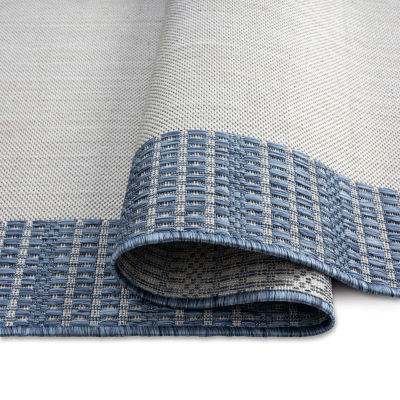 Nicole Miller Country Landry Bordered Outdoor Rectangular Area Rug