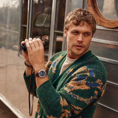 テカシルー Citizen Mens Brown Leather Strap Watch Aw1840-09l - JCPenney