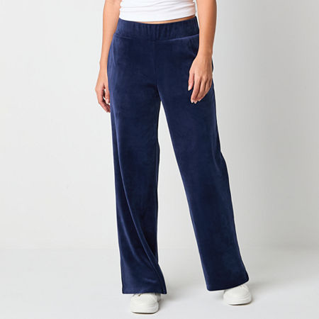 Juicy By Juicy Couture Womens Mid Rise Straight Track Pant-Juniors, X-small, Blue