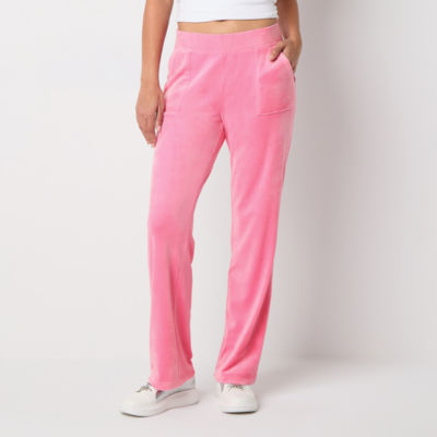 Juicy By Juicy Couture Womens Mid Rise Straight Track Pant-Juniors