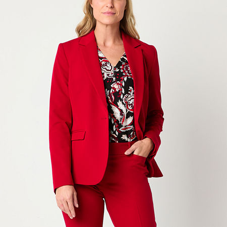 Liz Claiborne Kate Womens Classic Fit Blazer, 16, Red