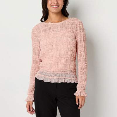 Blouse Manches Longues 90 Degree By Reflex Taille M Grise - Fille - Très Bon état