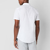 J. Ferrar Slim Ultra Comfort Mens Slim Fit Easy Care Stretch Fabric Long Sleeve Dress Shirt