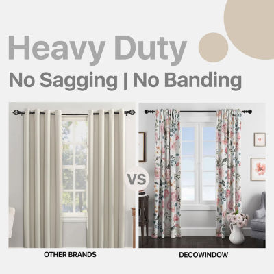 Deco Window Quattro 1 IN Adjustable Curtain Rod