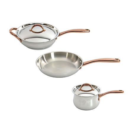 BergHOFF Ouro Gold 18/10 Stainless Steel 5-pc. Cookware Set, One Size, Silver