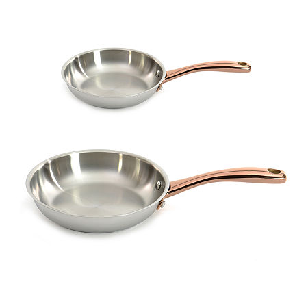 BergHOFF Ouro Gold 18/10 Stainless Steel 2-pc. Frypan Set, One Size, Silver