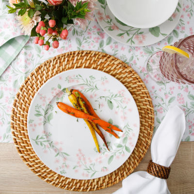 Martha Stewart Kimberly Floral 12-pc. Ceramic Dinnerware Set, Color: Pink - JCPenney