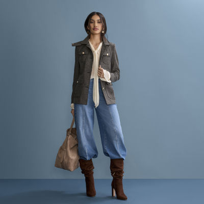 JS Jessica Simpson Womens Neleyna Stiletto Heel Slouch Boots