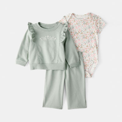Carter's Baby Girls 3-pc. Pant Set