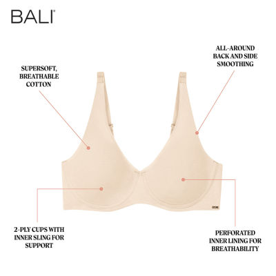 Bali® Cotton Collection Underwire Bra DF8131