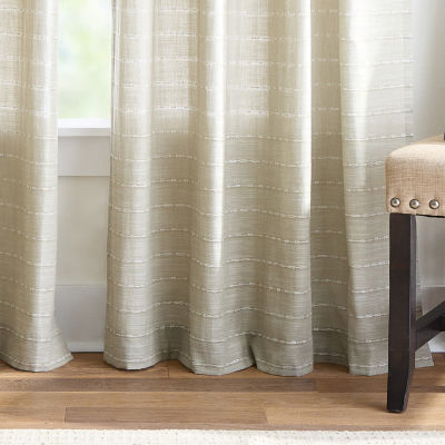 Martha Stewart Ava Back Tab Light-Filtering Set of 2 Curtain Panel