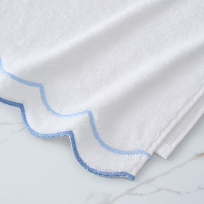 Peri Home Scallop 2-pc. Bordered Bath Towel