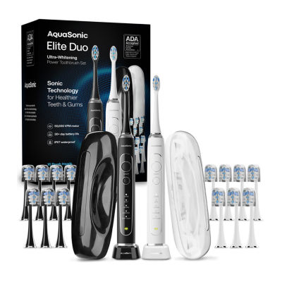 Aquasonic Elite Duo Toothbrush Black and White